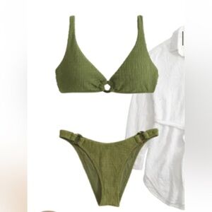 ✨NWT✨ A&F Olive O-Ring Bikini🫒🌴
